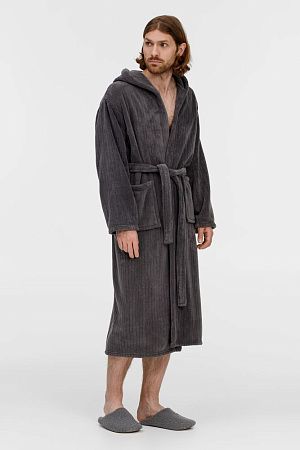 Халат флисовый Magic Mantle, темно-серый, размер M/L