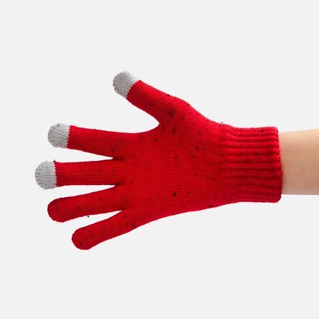 Перчатки сенсорные Spotti Senso, красные, размер S/M