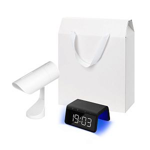 Подарочный набор Prisma, Flame, черный (увлажнитель воздуха, зарядное устройство)