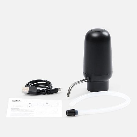 Электрический аэратор-дозатор для вина Lonks, черный