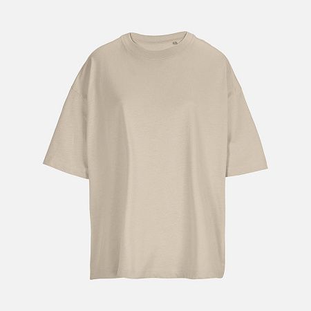 Футболка оверсайз женская Boxy Women, бежевая (льняная), размер XS
