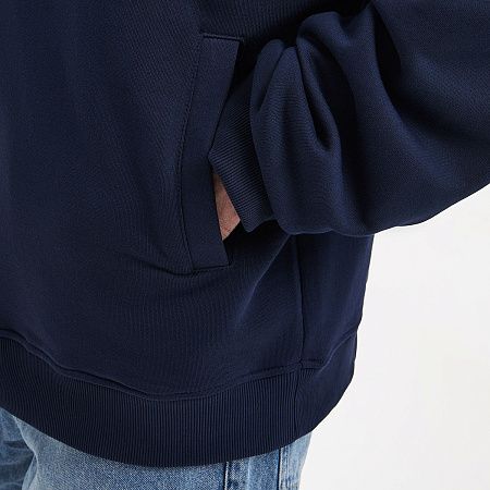 Худи оверсайз унисекс Фьюжн (Fusion), темно-синий, размер XL/2XL