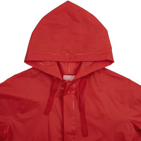Дождевик детский RainDrop Kids, красный, размер 10 лет (130-140 см)