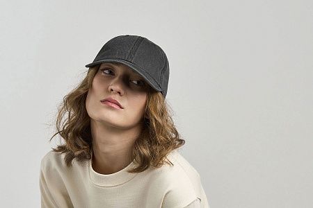 Бейсболка винтажная DIGG-S, 6 клиньев, металлическая застежка