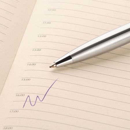 Шариковая ручка Соната (Sonata), серебро