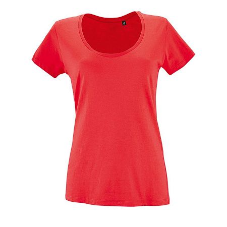 Футболка женская Metropolitan, розовая (коралловая), размер S