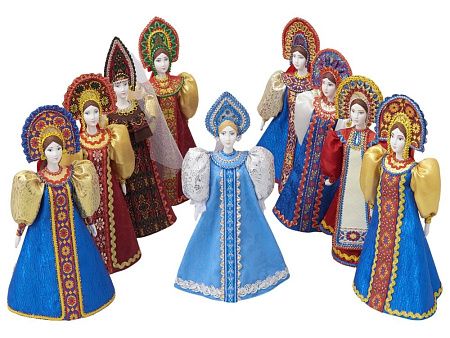 Подарочный набор: кукла фарфоровая, мёд с миксом из орехов