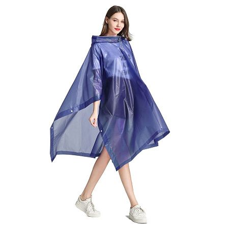 Дождевик-пончо Budget, синий