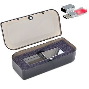 Флешка Moon 16 Гб в футляре, красный