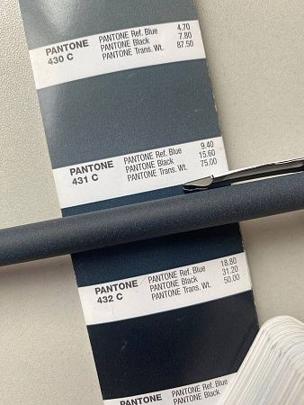 Ручка шариковая Gray stone Requis, темно-серая