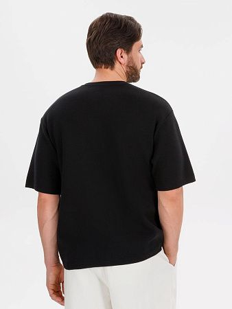 Джемпер с коротким рукавом Siluetti Volumica, черный, размер XL/2XL