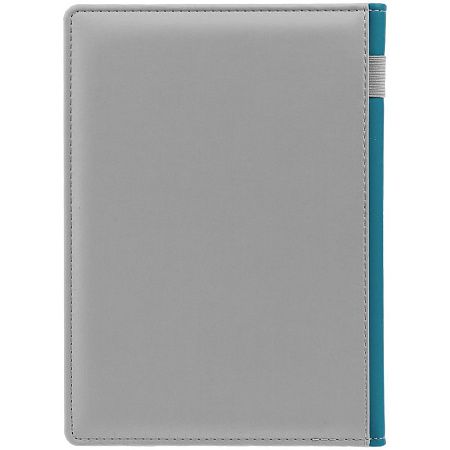 Ежедневник Spain Shall на заказ, недатированный, серый с бирюзовым