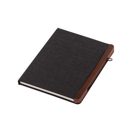 Блокнот "Wood" с ручкой в ореховом магнитном пенале