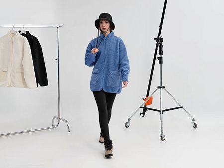 Куртка унисекс Oblako, голубая, размер XL/2XL