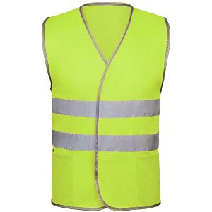 Сигнальный жилет СО-1 ТР, желтый флуоресцентный, размер M