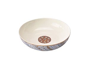 Суповая тарелка «S.PLATE 2 TRO», цвет: голубой, белый