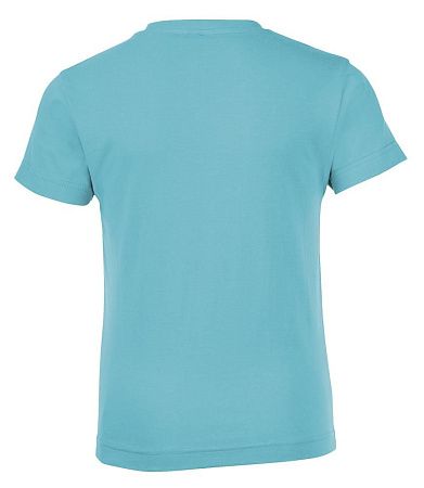 Футболка детская Regent Fit Kids, бирюзовая, размер 8 лет (118-128 см)
