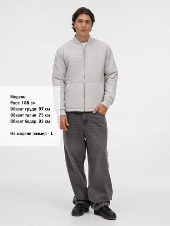 Куртка унисекс Warmbridge, светло-серая, размер S