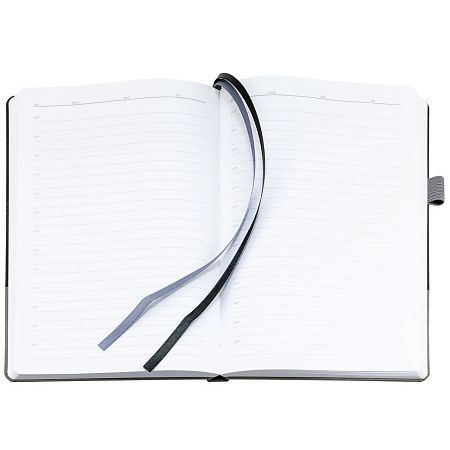 Ежедневник Horizon, недатированный, серый с черным