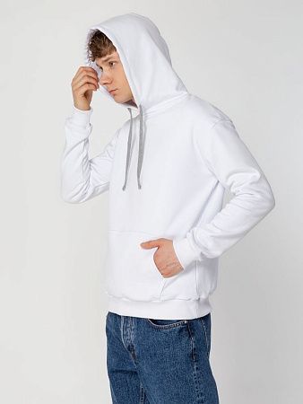 Толстовка с капюшоном Unit Kirenga Heavy, белая, размер XS