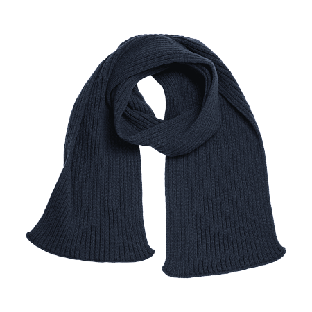 Шарф Forges вязаный, синий