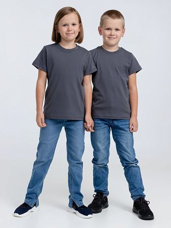 Футболка детская T-Bolka Kids, темно-серая (графит), размер 6 лет (106-116 см)