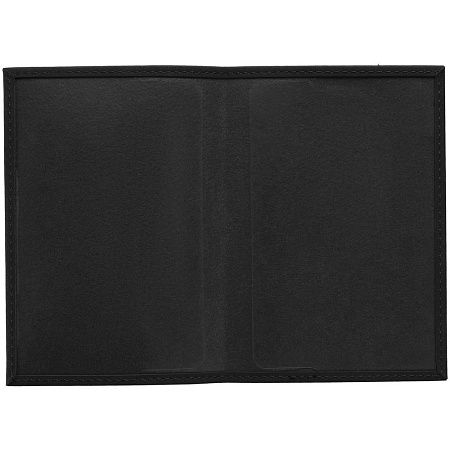 Обложка для паспорта Nubuk, черная
