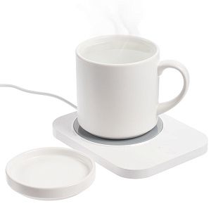 Кружка с подогревом и беспроводной зарядкой dualBase plus, белая