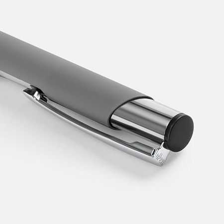 Ручка шариковая Keskus Soft Touch, серая