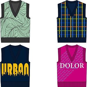 Жилет оверсайз Tricksy Net на заказ, акрил, размер S/M