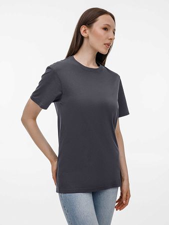 Футболка унисекс T-Bolka 180, темно-серая, размер L