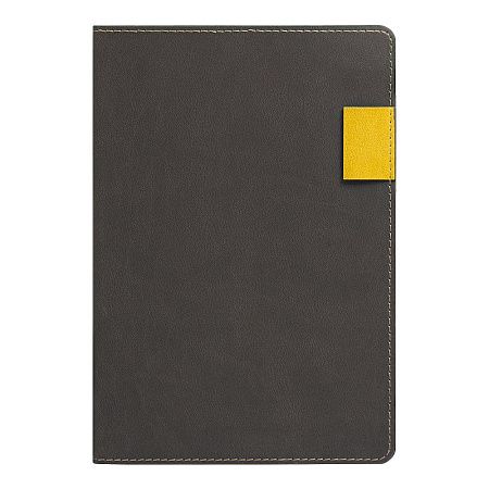 Ежедневник Flexy Freedom Latte А5, серый/желтый, недатированный, в гибкой обложке