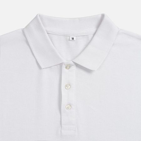 Рубашка поло унисекс Tervise, белая, размер S