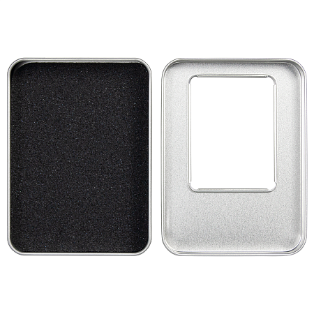 Футляр Bergamo для флеш накопителя металлический, размер 11,5*8,5 см, серебристый