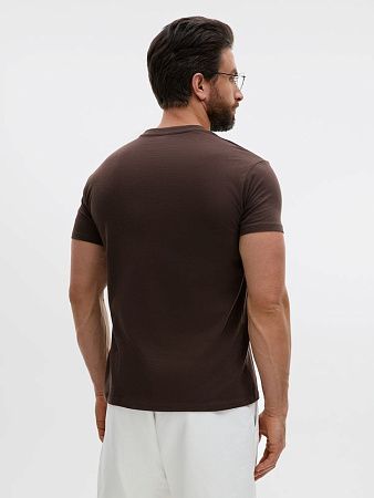 Футболка унисекс Regent 150, темно-коричневая (шоколад), размер L