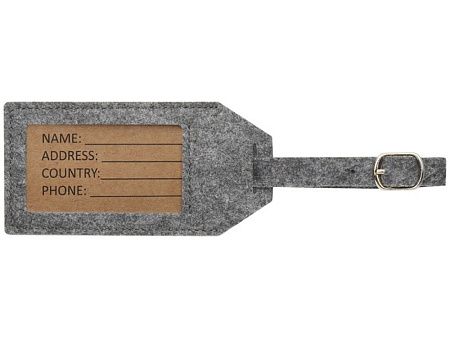 Багажная бирка из RPET-фетра «Tie»
