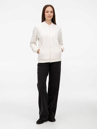 Бомбер унисекс AtmosWear, молочно-белый, размер S