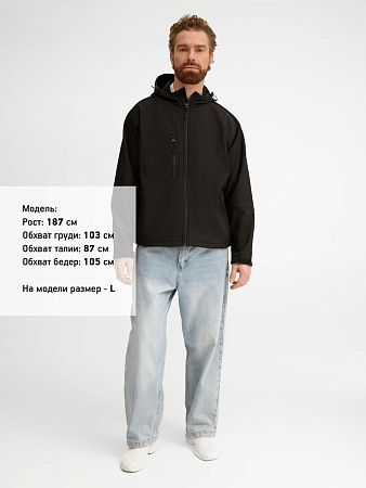 Куртка мужская с капюшоном Replay Men 340, черная, размер XL