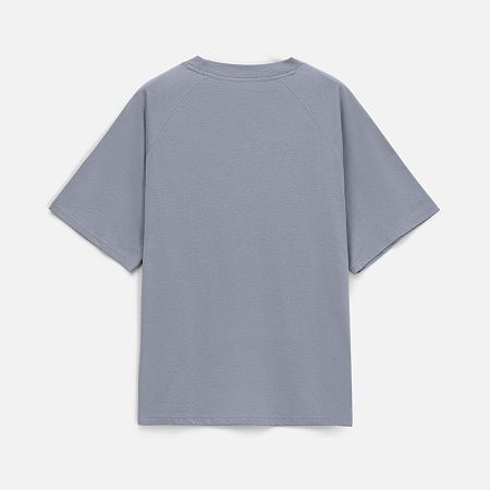 Футболка унисекс оверсайз T2, серая, размер M/L