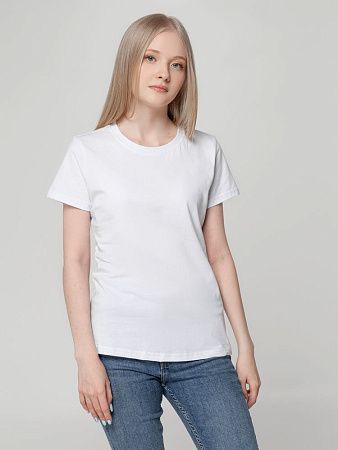 Футболка женская T-bolka Lady, белая, размер L