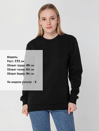 Толстовка Unit Toima Heavy, черная, размер XS