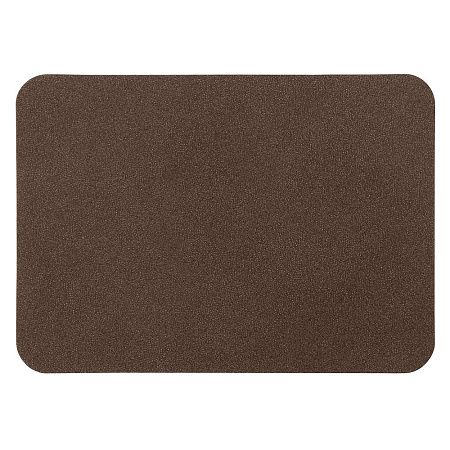 Шеврон Rectangle NUBA размер 50*70 мм, коричневый, со скругленными углами