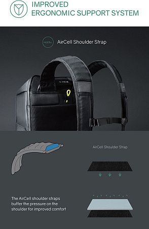 Рюкзак KORIN FlipPack 47х30х17 см, черный