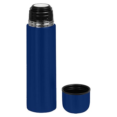 Термос вакуумный стальной Optimus  двухстеночный 500 мл, темно-синий