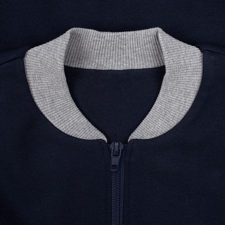 Бомбер College, темно-синий, размер L