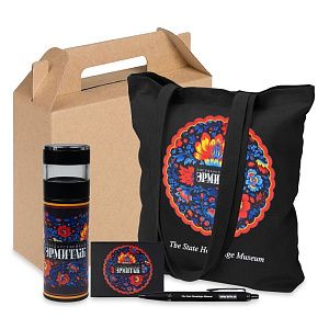Набор подарочный Solution Prestige Quattro Print Sample "Эрмитаж" (термос, ручка, набор стикеров, сумка)