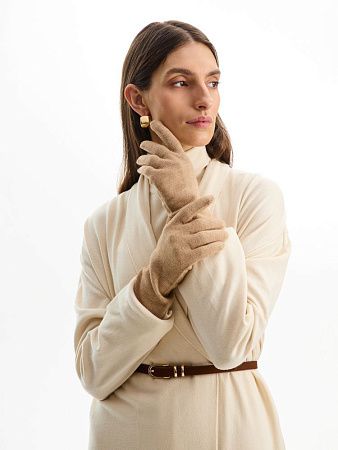 Перчатки Alpine, удлиненные, бежевые