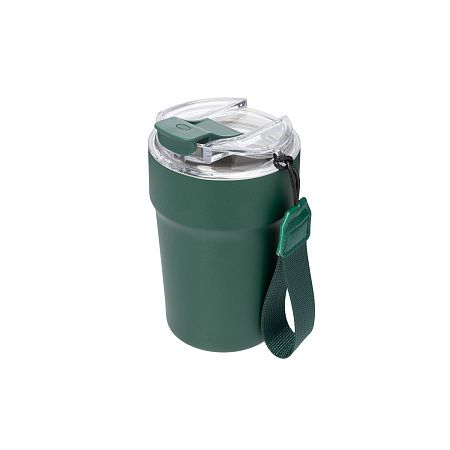 Термокружка вакуумная Монако (Monaco), темно-зеленая