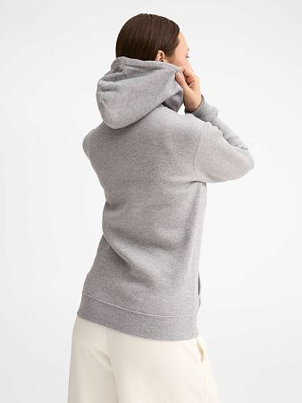 Толстовка женская на молнии с капюшоном Seven Women, серый меланж, размер M