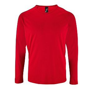 Футболка с длинным рукавом Sporty LSL Men, красная, размер 3XL